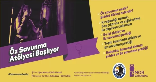 Kartallı kadınlar için ‘Öz Savunma Atölyesi’ başlıyor
