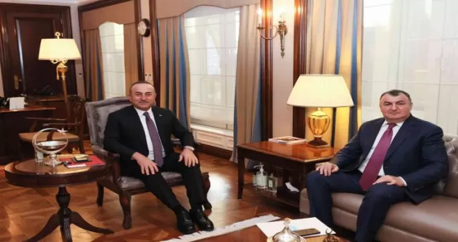 Kassanov, Bakan Çavuşoğlu ile görüştü
