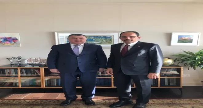 Kassanov’dan Cumhurbaşkanlığı Sözcüsü Kalın’a ziyaret
