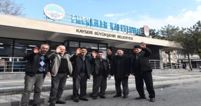 Kayseri Büyükşehir’den Emekliler Kafetaryaları