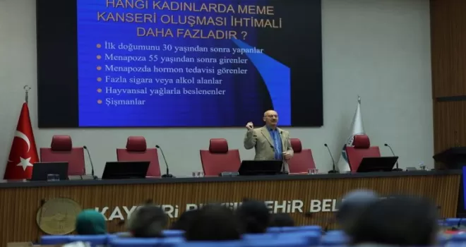 Kayseri Büyükşehir’den ’meme kanseri’ farkındalık eğitimi