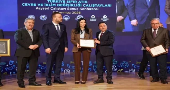 Kayseri Büyükşehir’e ’sıfır atık’ plaketi