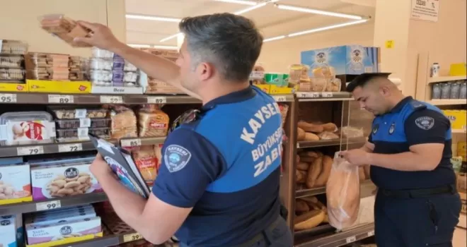 Kayseri Büyükşehir zabıtasından sıkı denetim