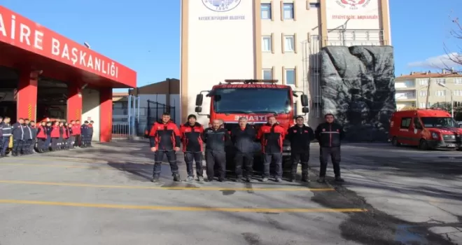 Kayseri itfaiyesi Kırıkkale’ye yardıma koştu