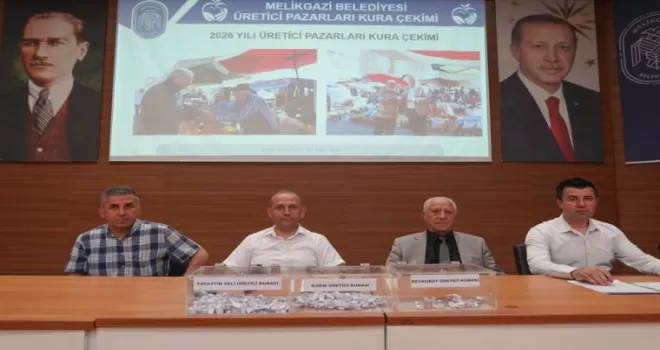 Kayseri Melikgazi’de Üretici Pazar’ı için kura çekimi