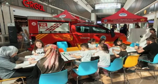 Kayseri’nin minik itfaiyecileri görev başında