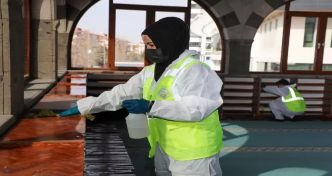 Kayseri Talas’ta camiler ramazana hazır