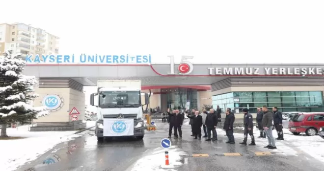 Kayseri Üniversitesi’nden deprem bölgesine yardım eli
