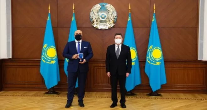 Kazakistan’dan Türk firmasına “Devlet Onur Madalyası-Dostluk Nişanı”
