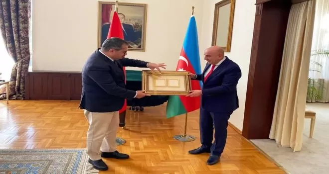 Keçiören Belediyesi’nden Azerbaycan Zaferini tebrik ziyareti
