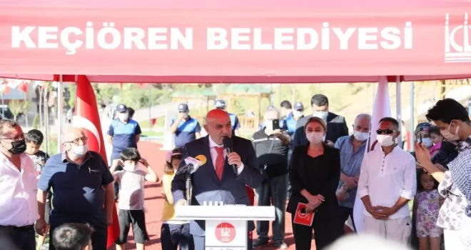 Keçiören’de devasa park hizmete açıldı
