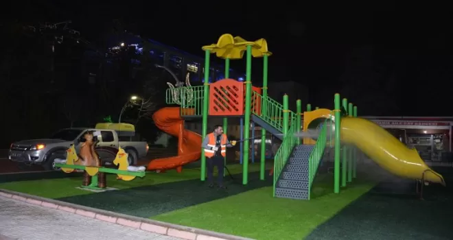 Keçiören’deki parklarda bayram sonrasına hazırlık
