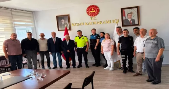 Keşan’da mahalle muhtarlarından ’emniyet’li istişare