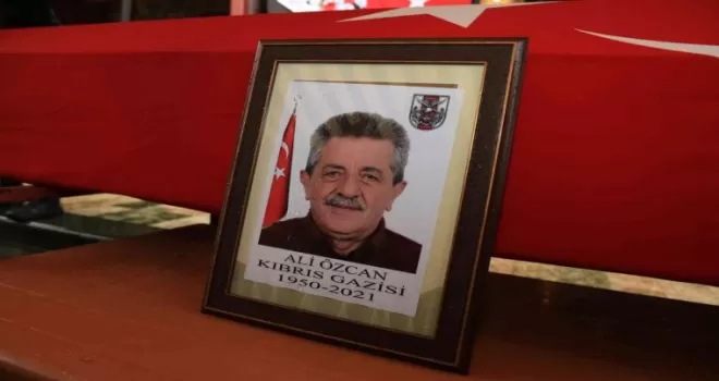 Kıbrıs gazisi son yolculuğuna uğurlandı
