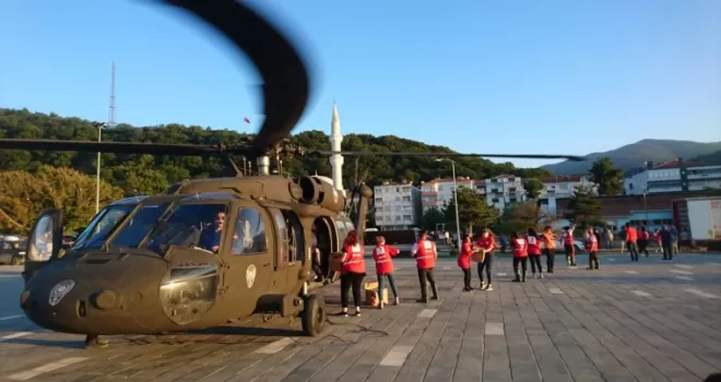 Kızılay sel bölgelerinde iyileştirme çalışmalarına destek oluyor
