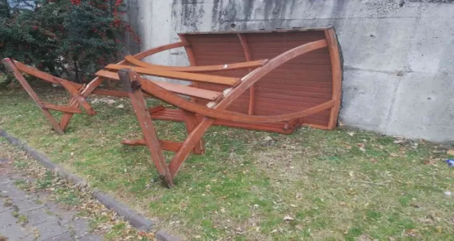 Kızılcahamam’da fırtına çardakları devirdi
