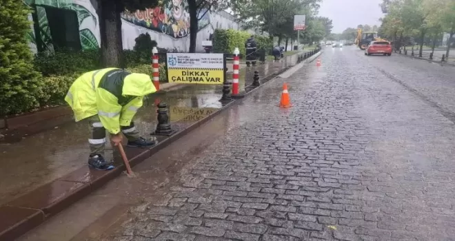 Kocaeli Büyükşehir ekipleri yağışa karşı seferber