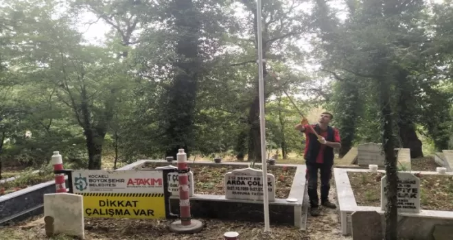 Kocaeli’de Hakkaniye Şehitliği’ne Büyükşehir’den anlamlı dokunuş