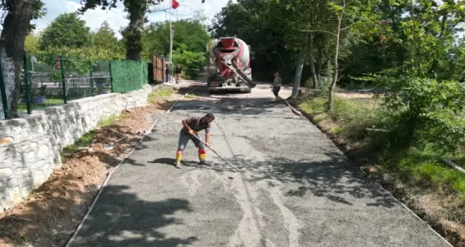 Kocaeli’de kırsal mahalleye modern yol