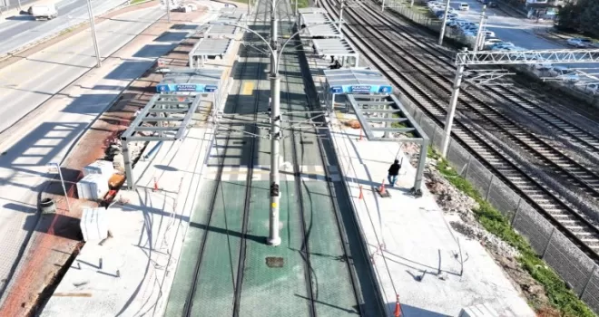 Kocaeli’de tramvay uzatılıyor...
