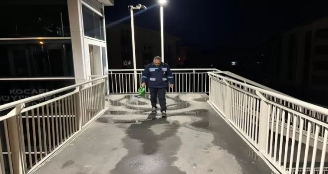 Kocaeli’den buzlanmaya karşı yoğun mesai