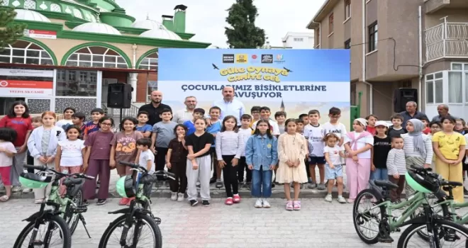 Konya’da çocuklar bisikletlerine ’güle oynaya’ kavuşuyor