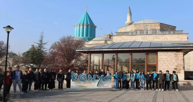 Konya’da öğrenciler tarihi kültürel mekanlarını keşfediyor