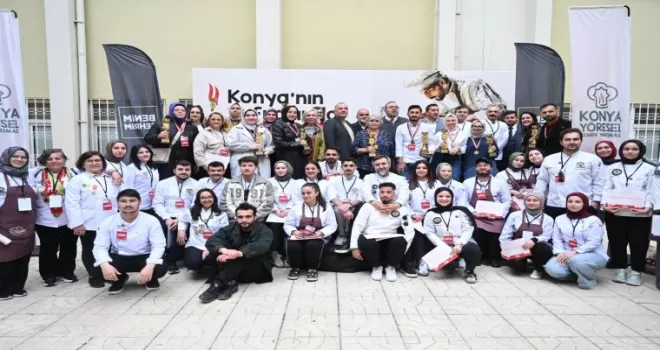Konya’da yöresel lezzetler yarıştı