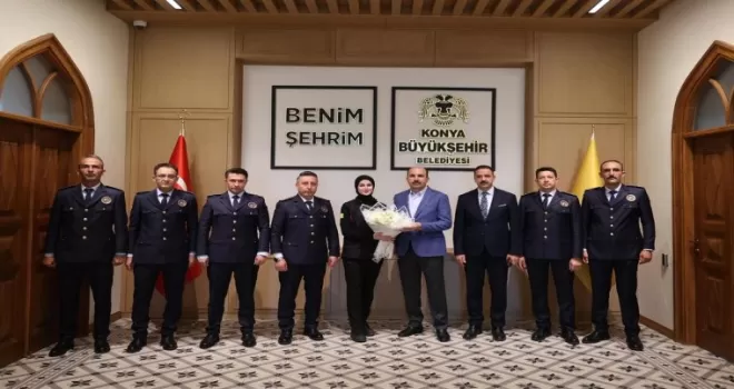 Konya İtfaiyesi’nden Başkan Altay’a ziyaret