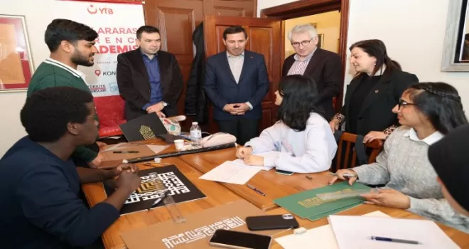 Konya Karatay’da 48 ülkeden öğrenciler sanatla buluştu