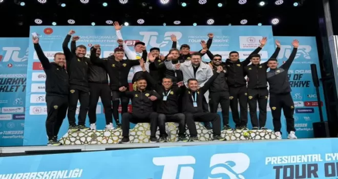 Konyalı sporcular Cumhurbaşkanlığı Turu’nda göz doldurdu