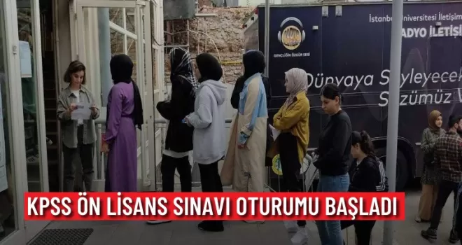 KPSS Ön Lisans Sınavı Oturumu başladı