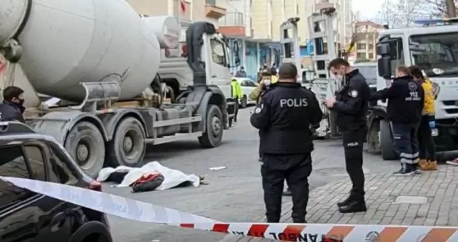 Küçükçekmece’de beton mikseri dehşeti

