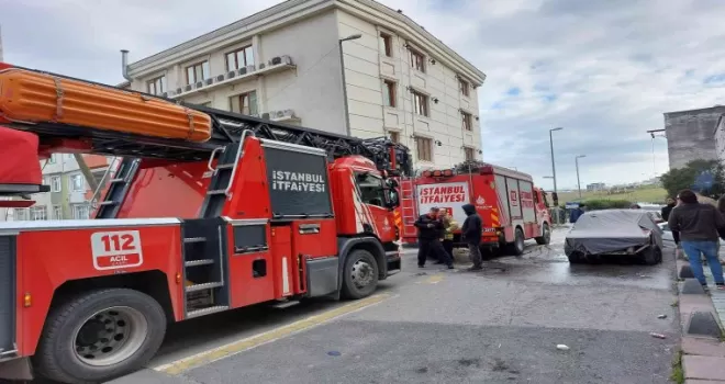 Küçükçekmece’de otelin çamaşırhanesinde korkutan yangın
