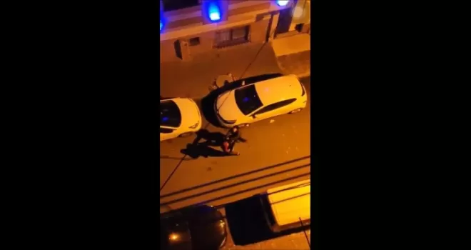 Küçükçekmece’de sokak ortasında kadına şiddet

