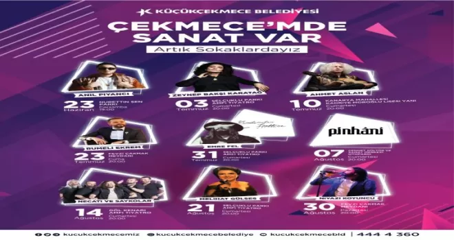 Küçükçekmece’de yaz konserleri başlıyor

