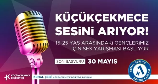 Küçükçekmece ses yarışması başvuruları başladı
