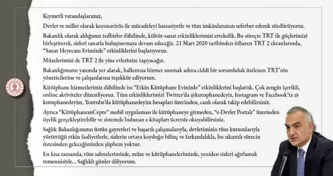 Kültür ve Turizm Bakanlığı ile TRT’den işbirliği
