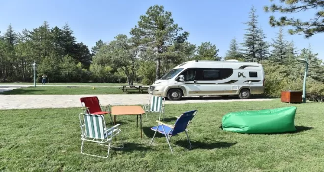 Kurtboğazı Barajı ve Mavi Göl’de Karavan Park açıldı
