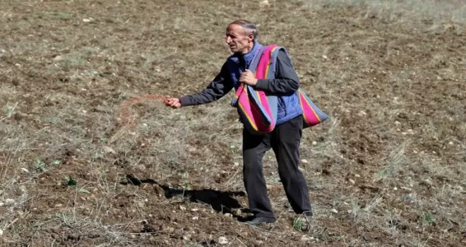 Kuşlar aç kalmasın diye 11 yıldır boş tarlaları ekiyorlar
