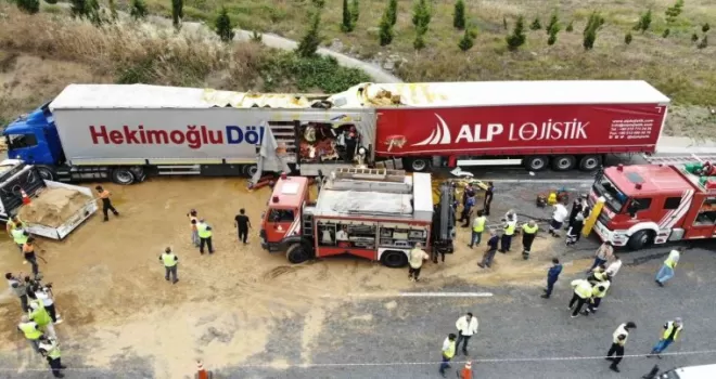 Kuzey Marmara’da 2 tır çarpıştı: 1 ölü
