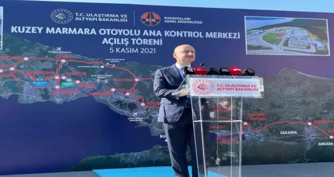 Kuzey Marmara Otoyolu Ana Kontrol Merkezi açılış töreni gerçekleştirildi

