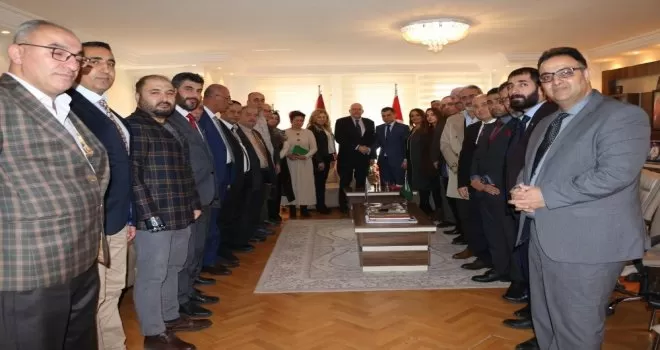 Letonya Ankara Büyükelçisi, SANKON genel merkezini ziyaret etti
