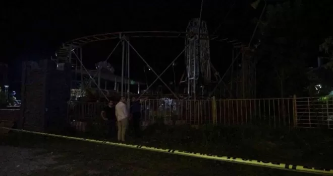 Lunapark kazası: 1 ölü, 3 yaralı
