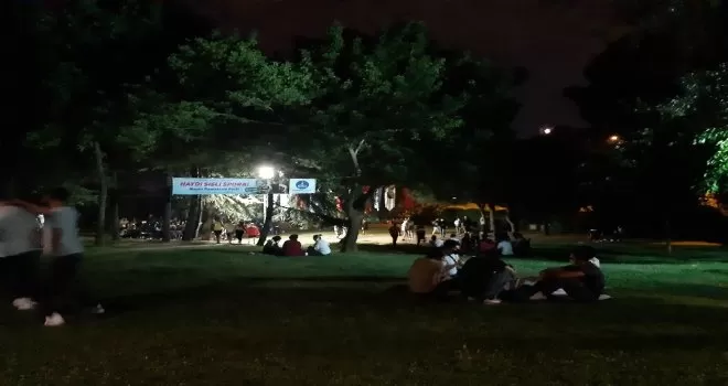 Maçka Parkı’nda dikkat çeken yoğunluk
