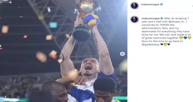 Maicon, Galatasaray’a döndü
