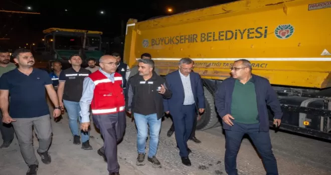 Malatya Büyükşehir’den 7/24 yol mesaisi