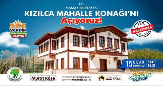 Mamak Belediyesi’nden bir mahalle konağı daha

