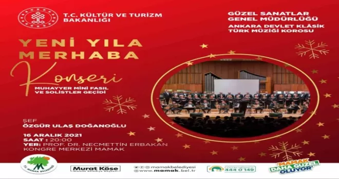 Mamak Belediyesi’nden yeni yıla özel konser
