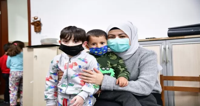 Mamak Belediyesinde, minik şefler mutfakta
